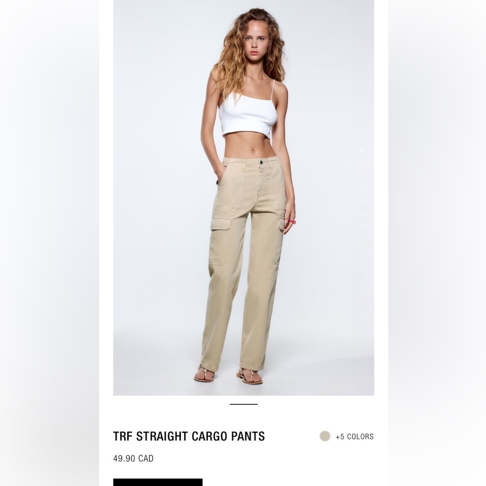 Zara- Straight Cargo Pants